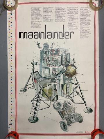 Ruimtevaart posters Apollo maanlander Saturnus 5 ruimtepak beschikbaar voor biedingen