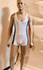 Worstelpakje turnpakje lycra Rufskin maat M fetish, Kleding | Heren, Maat 48/50 (M), Wit, Overige typen, Ophalen of Verzenden