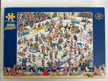Puzzel Jan van Haasteren Ijshockey- 3000 stukjes Compleet beschikbaar voor biedingen