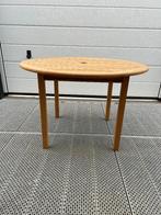 Prachtige teakhouten tuintafel van Gloster / 115 cm, Ophalen, Zo goed als nieuw, Rond, Teakhout