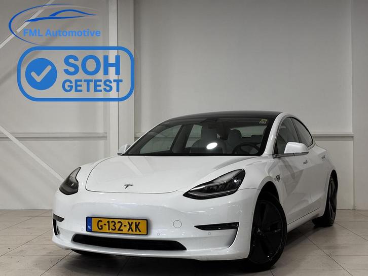 Tesla Model 3 Long Range AWD 75 kWh 87% SOH | Wit leder inte, Auto's, Tesla, Bedrijf, Te koop, Model 3, 4x4, ABS, Adaptive Cruise Control