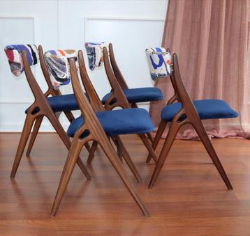 Aska Stoelen Set van 4 - Louis van Teeffelen, Velours & Frey beschikbaar voor biedingen