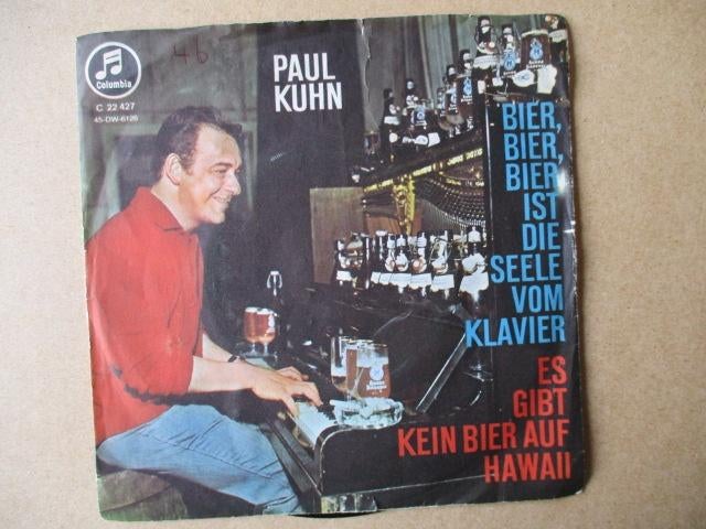 s2963 paul kuhn - bier bier bier ist die seele vom klavier, Ophalen, Gebruikt, 7 inch, Single