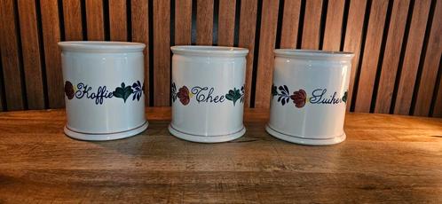 Boerenbont Koffie Thee Suikerpotten zonder deksel, Antiek en Kunst, Antiek | Servies los, Ophalen of Verzenden
