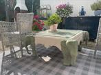 Salon tafel, Huis en Inrichting, Tafels | Bijzettafels, Ophalen, Minder dan 45 cm, Gebruikt, Vierkant