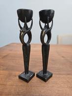 Bronzen Kandelaars Corry Ammerlaan - Set van 2, Antiek en Kunst, Antiek | Kandelaars, Ophalen of Verzenden, Koper of Brons