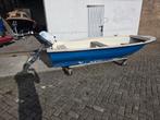 Bootje met yamaha 5 pk viertakt motor, Watersport en Boten, Vis- en Consoleboten, Ophalen, Tot 10 pk, Zo goed als nieuw, 3 tot 6 meter
