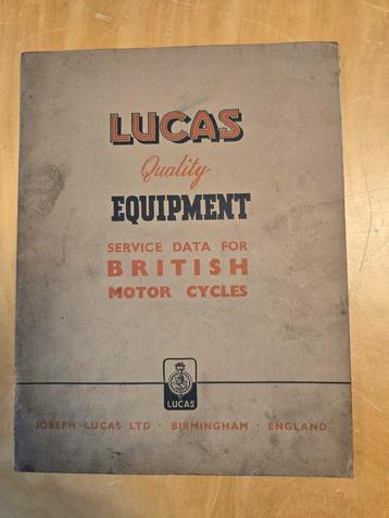 Lucas Service Data British Motor Cycles - Vintage beschikbaar voor biedingen