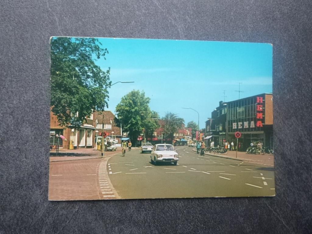 Emmen, Hoofdstraat/Hema/auto, Verzenden, 1980 tot heden, Ongelopen, Drenthe