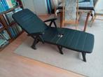 Tuin ligstoel groen (Jardin) incl mooi kussen - NIEUW!, Tuin en Terras, Ligbedden, Ophalen of Verzenden, Nieuw, Kunststof