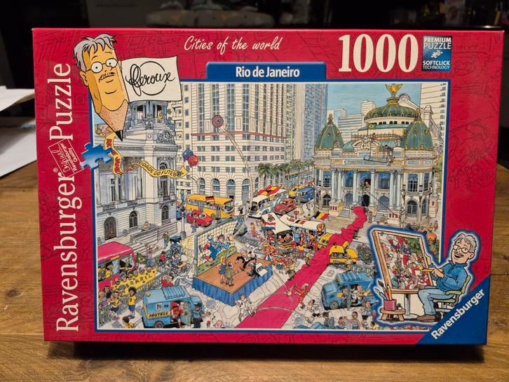 Ravensburger Cities of the world puzzel Rio de Janeiro 1000, Hobby en Vrije tijd, Denksport en Puzzels, Zo goed als nieuw, Legpuzzel