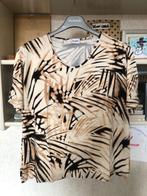 shirt Top T shirt dames Delmod korte mouw 44/46, Beige, Ophalen of Verzenden, Korte mouw, Gedragen