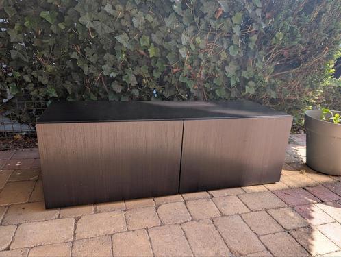 Ikea Besta Dressoir Kast - Gebruikt donkerbruin, Huis en Inrichting, Kasten | Dressoirs, Gebruikt, 100 tot 150 cm, 25 tot 50 cm