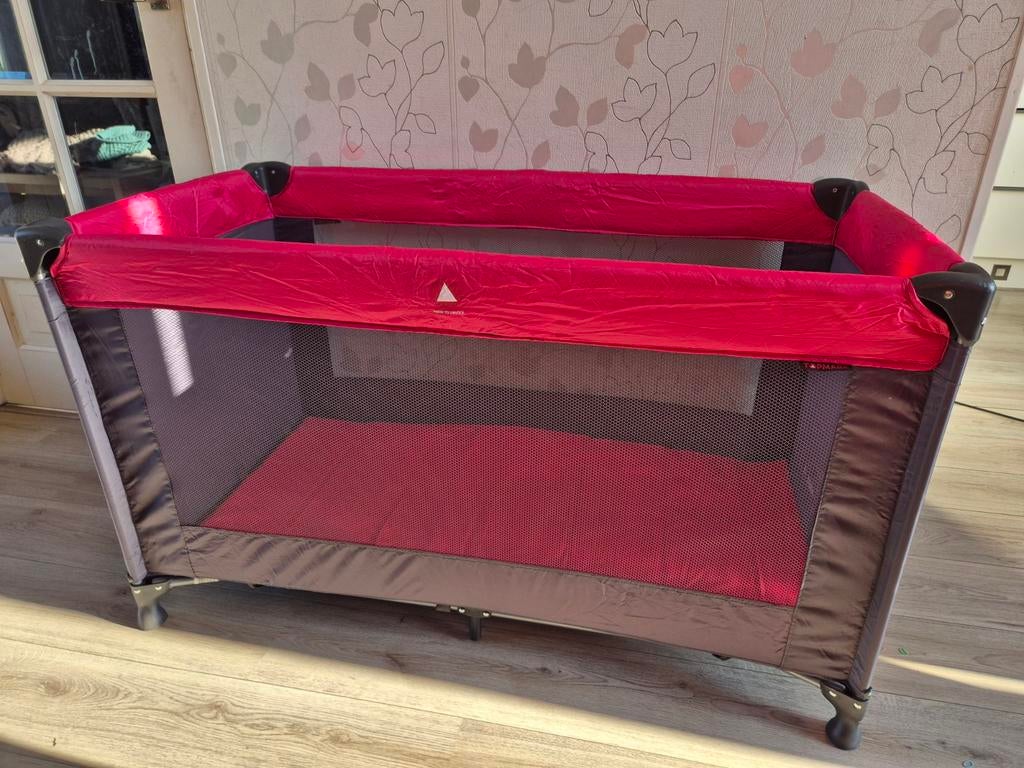 Topmark campingbedje roze, zeer netjes!, Kinderen en Baby's, Babywiegjes en Ledikanten, Ophalen, Zo goed als nieuw, Reisbedje