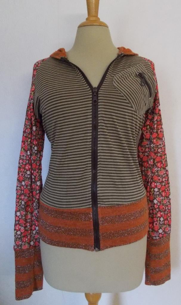 Apart print vestje met capuchon van Smash! M, Kleding | Dames, Maat 38/40 (M), Bruin, Verzenden, Zo goed als nieuw