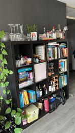 IKEA KALLAX kast donkerbruin/zwart, Ophalen, Gebruikt, 25 tot 50 cm