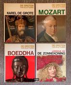 4 Boeken Mozart Boeddha Zonnekoning Karel de Grote ZGAN, Boeken, Ophalen of Verzenden, Zo goed als nieuw