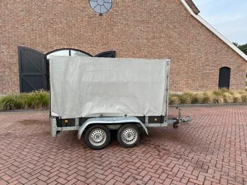 Sterke tandemasser met huif – 250 x 130 cm beschikbaar voor biedingen
