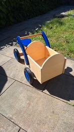 New Classic Toys houten bakfiets, Kinderen en Baby's, Speelgoed | Buiten | Voertuigen en Loopfietsen, Ophalen, Zo goed als nieuw