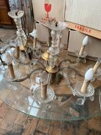 7 Lusters met glazen bellen - Alles in 1 koop, Antiek en Kunst, Antiek | Lampen, Ophalen