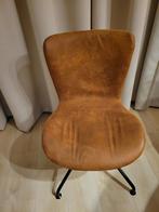 Mooie Draaibare Bureaustoel / Eetkamerstoel, Ophalen, Bruin, Zo goed als nieuw, Metaal