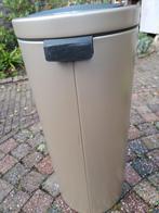 Brabantia prullenbak touchbin, Ophalen, Gebruikt, 50 tot 75 cm, Rvs
