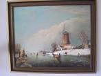 Schilderij met Hollands landschap van A. Rietdijk, Ophalen