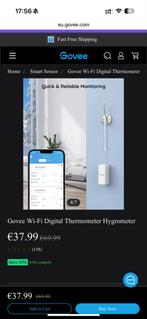 Govee WiFi Thermometer & Hygrometer - Digitaal, Ophalen, Nieuw, Binnenthermometer