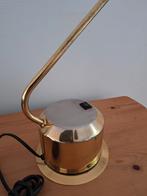Tafellamp happylight messing vintage, Ophalen of Verzenden, Zo goed als nieuw, Minder dan 50 cm