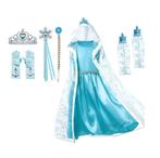 *Sale*Elsa jurk - blauwe prinsessenjurk + accessoires 92/152