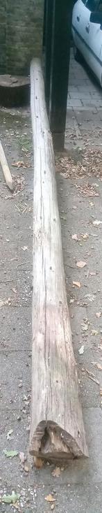 Dikke houten ronde paal, 475cm lang, 16cm uitlopend naar 20, Tuin en Terras, Palen, Balken en Planken, Ophalen, Gebruikt, 250 cm of meer