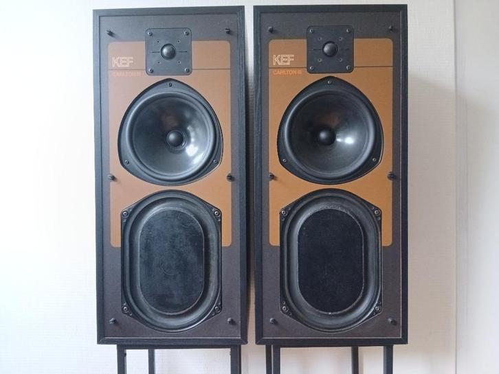 KEF Carlton 3 type SP3020, Audio, Tv en Foto, Luidsprekers, Gebruikt, Front, Rear of Stereo speakers, 60 tot 120 watt, Overige merken
