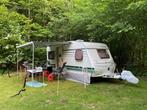Goed onderhouden Chateau Calista 450 caravan, Caravans en Kamperen, Caravans, Rondzit, Particulier, 4 tot 5 meter, Tot en met 4