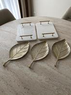 Plateaus marmer met goud, Ophalen, Gebruikt