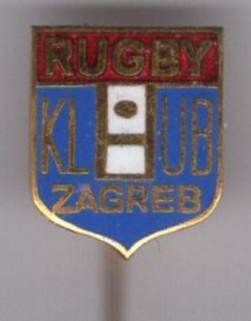 Rugby klub Zagreb email op koper speldje ( Z_163a ) beschikbaar voor biedingen