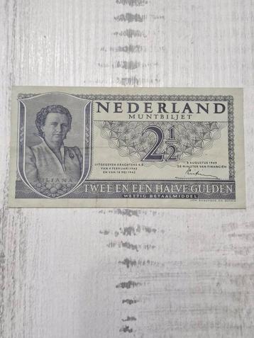 Nederland 2½ Gulden Muntbiljet 1949 beschikbaar voor biedingen