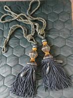 Set nieuwe Luxe embrasse blauw en goud ( gordijnkwasten), Minder dan 50 cm, Barok, Nieuw, Ophalen of Verzenden