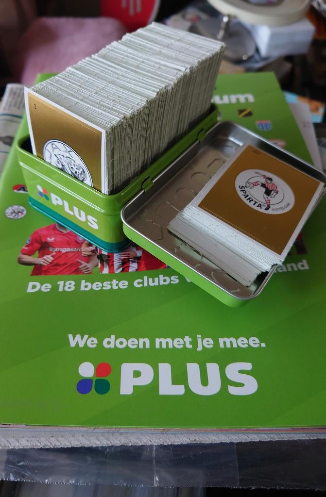 Plus voetbalplaatjes 0,15 p/st (of ruilen), Verzamelen, Supermarktacties, Plus, Ophalen of Verzenden