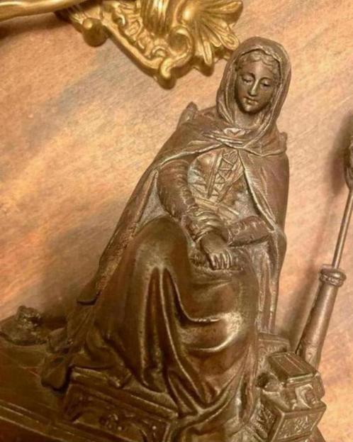 Zware religieuze Altaar stukken Maria /Madonna, Antiek en Kunst, Antiek | Religie, Ophalen of Verzenden