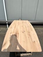 Deens ovaal eettafel 200x100x3 verjongd eiken rustiek, Ophalen, 100 tot 150 cm, Eikenhout, Vijf personen of meer