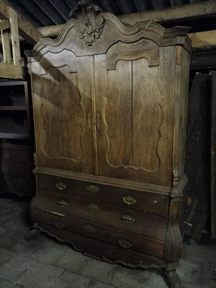 Antieke kast met lades, Antiek en Kunst, Antiek | Meubels | Kasten, Ophalen