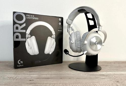 Logitech Pro X 2 Lightspeed – Wit, Computers en Software, Headsets, Zo goed als nieuw, Over-ear, Draadloos, Gaming headset, Ophalen of Verzenden