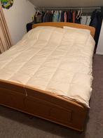 Eiken bed met nachtkastjes ALLEEN BELLEN AUB, 160 cm, Gebruikt, Ophalen, Tweepersoons