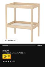 Ikea Sniglar commode beuken wit nieuw, 50 tot 70 cm, Ophalen of Verzenden, 90 tot 105 cm, 100 cm of meer