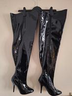 Pleaser overknee lak laarzen, Kleding | Dames, Hoge laarzen, Verzenden, Zwart, Pleaser