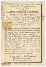 WO-2 Marian H. Luszczek 1892 Polen + 1941 Poortugal, Verzamelen, Verzenden