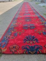 Vintage loper 680x58 cm., Gebruikt, 200 cm of meer, Rechthoekig, Rood