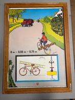 Verkeersplaten, 24 stuks in lijst, Antiek en Kunst, Antiek | Schoolplaten, Ophalen of Verzenden, Overige thema's