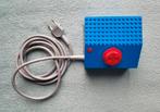 Lego trein 12 Volt blauwe rails transformator (set 740), Ophalen of Verzenden, Zo goed als nieuw, Complete set, Lego