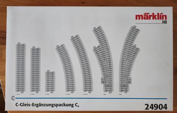 Märklin 24904 C-rails uitbreidingsset C4 beschikbaar voor biedingen